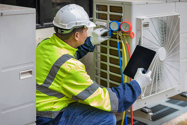 Professional Hvac Installation technician working in Prosper, TX